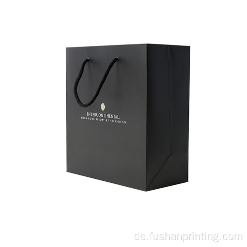 Kundenspezifische schwarze Farbkosmetik-Verpackungspapier-Tasche